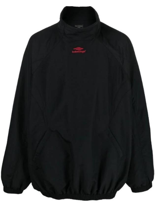Luxury Balenciaga Trending 2026 Embroidery Logo Sports Icon Track Jacket Black