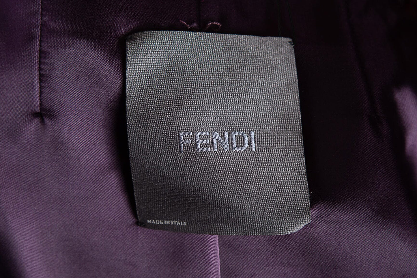 Fendi  2005 Fall/Winter Fur and Silk Belted Jacket SZ N/A