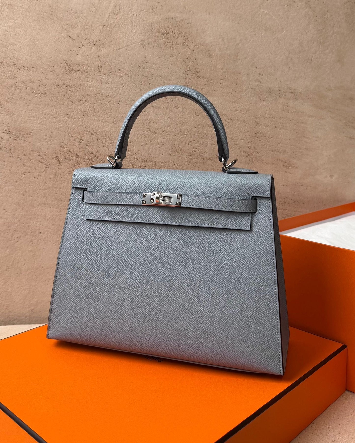 Hermès Kelly 25 - Gris Pantin Epsom | Palladium Hardware