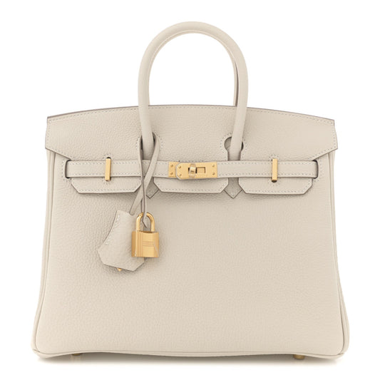 Hermes Togo Birkin 25 Craie