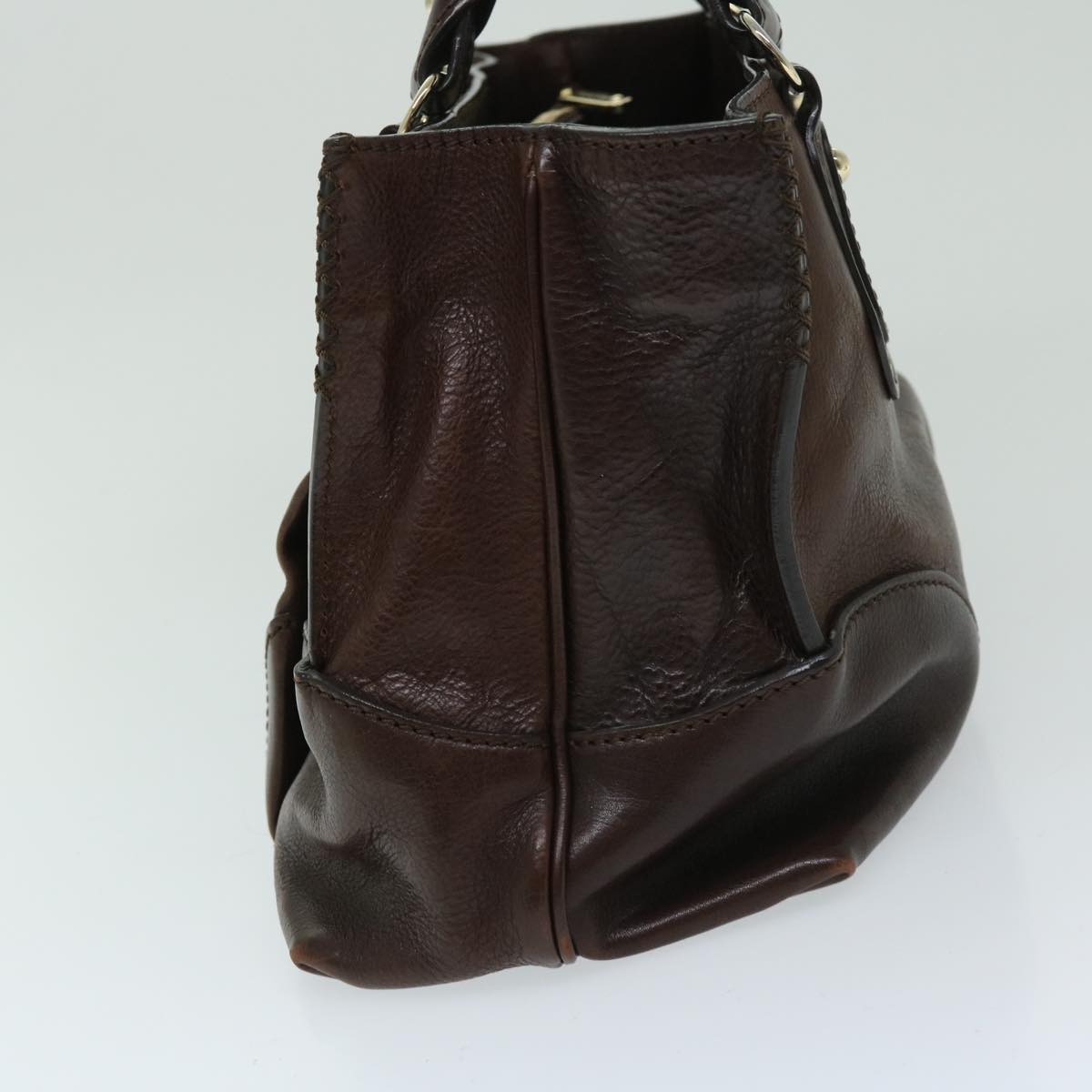 Luxury CELINE Hand Bag Leather Brown  68027