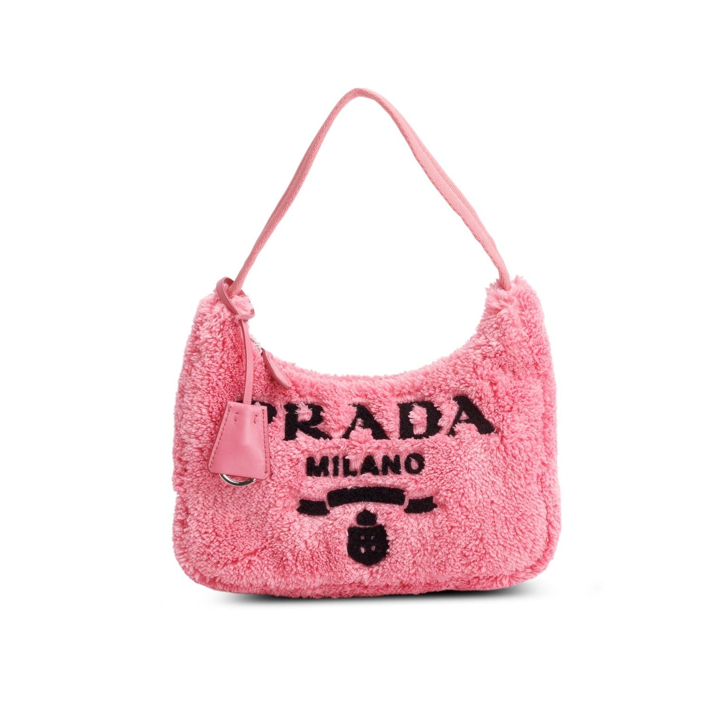Prada 2024 Pink Terry Cloth Mini Re-Edition 2000 Bag
