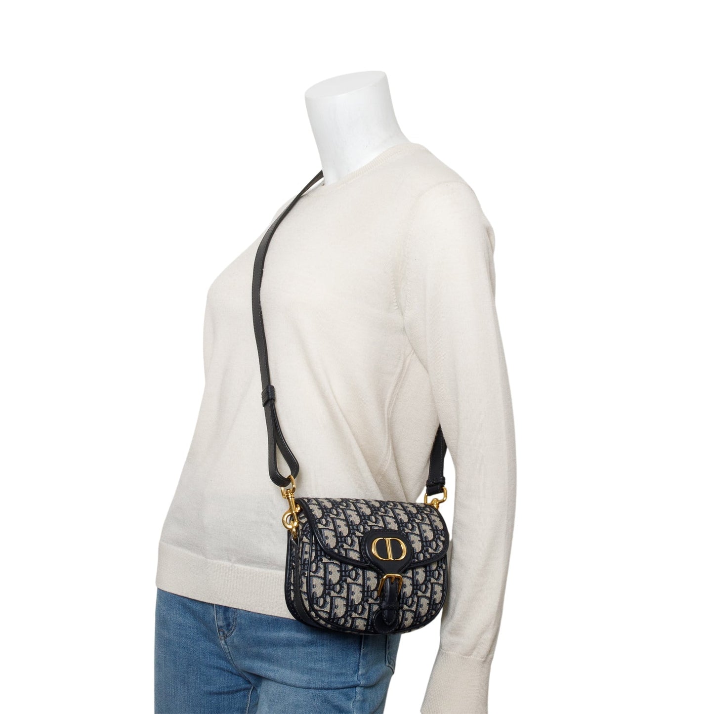 Christian Dior 2020 Blue Oblique Small Bobby Flap Bag