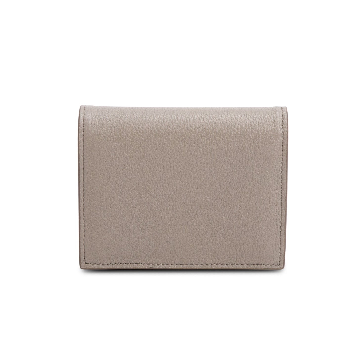Prada Taupe Vitello Daino Compact Wallet