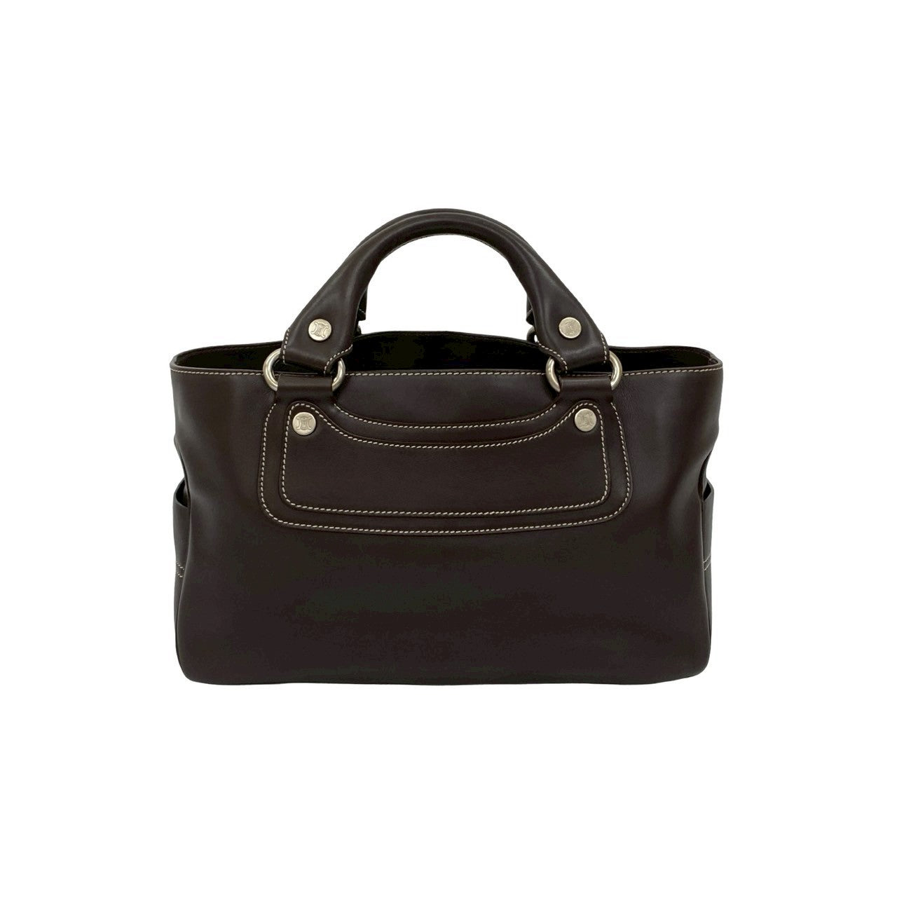 CELINE Handbag leather Brown Boogie bag