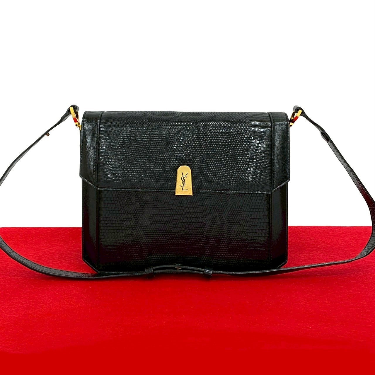 YVES SAINT LAURENT Shoulder Bag leather black