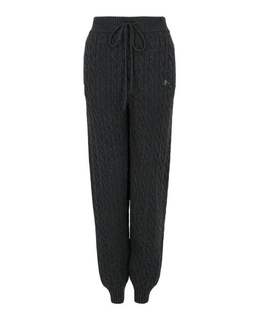 Gucci Womens Woven Cashmere Joggers