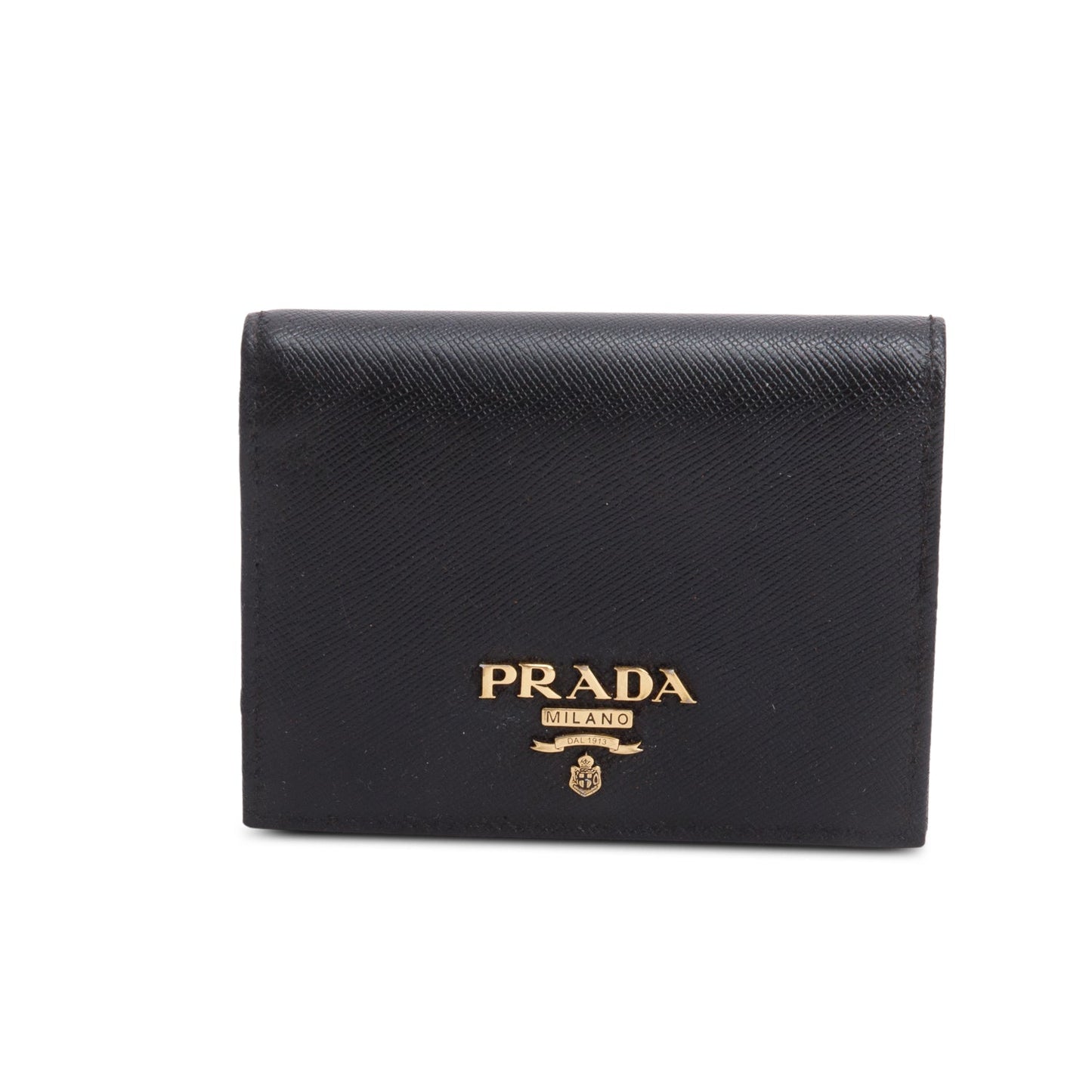 Prada Black Saffiano Small Leather Wallet