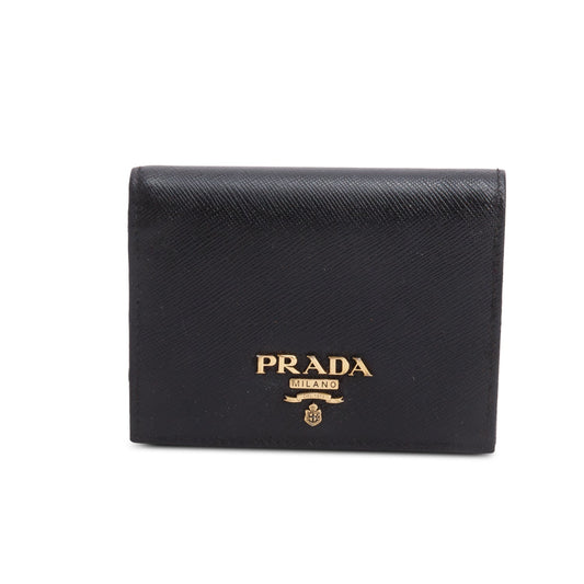Prada Black Saffiano Small Leather Wallet