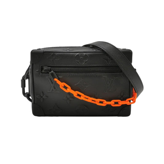 Louis Vuitton Soft Trunk Mini Calfskin Monogram Studded Crossbody Bag with Chip 250502781175755