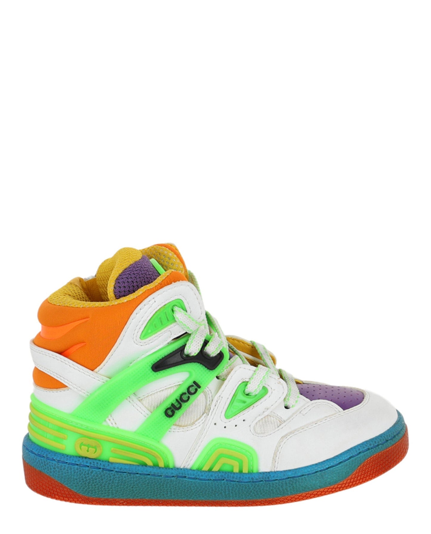 Gucci Unisex-Child Colorblock High-Top Sneakers