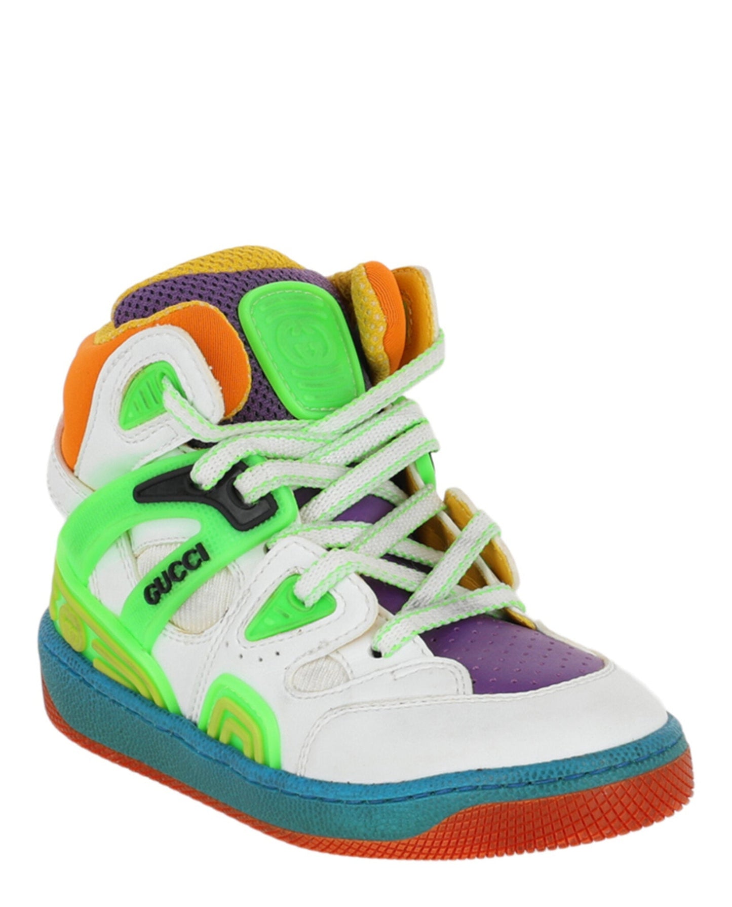 Gucci Unisex-Child Colorblock High-Top Sneakers