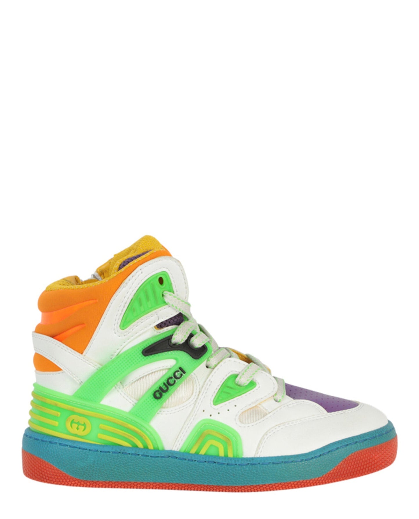Gucci Unisex-Child Colorblock High-Top Sneakers