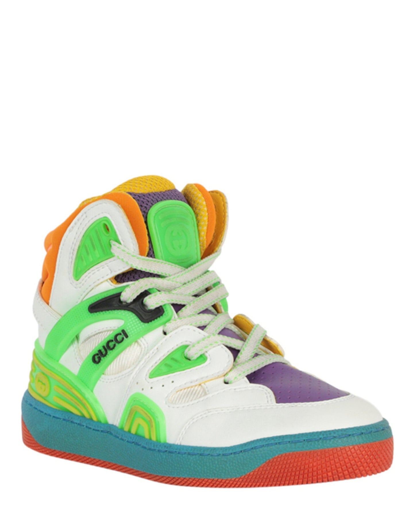 Gucci Unisex-Child Colorblock High-Top Sneakers