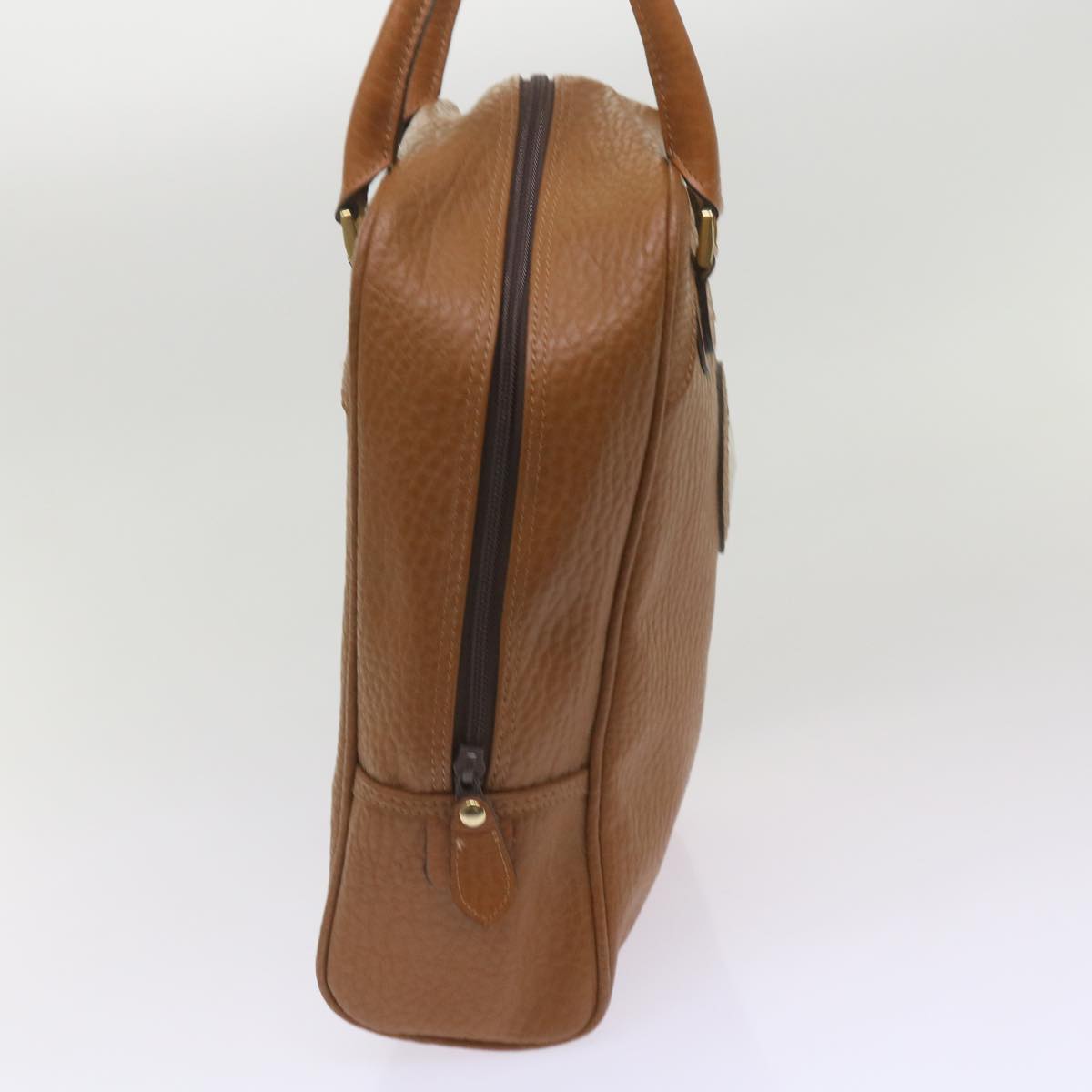 Luxury BurberrySs Sports Shoes case Hand Bag Leather Brown Auth 68261