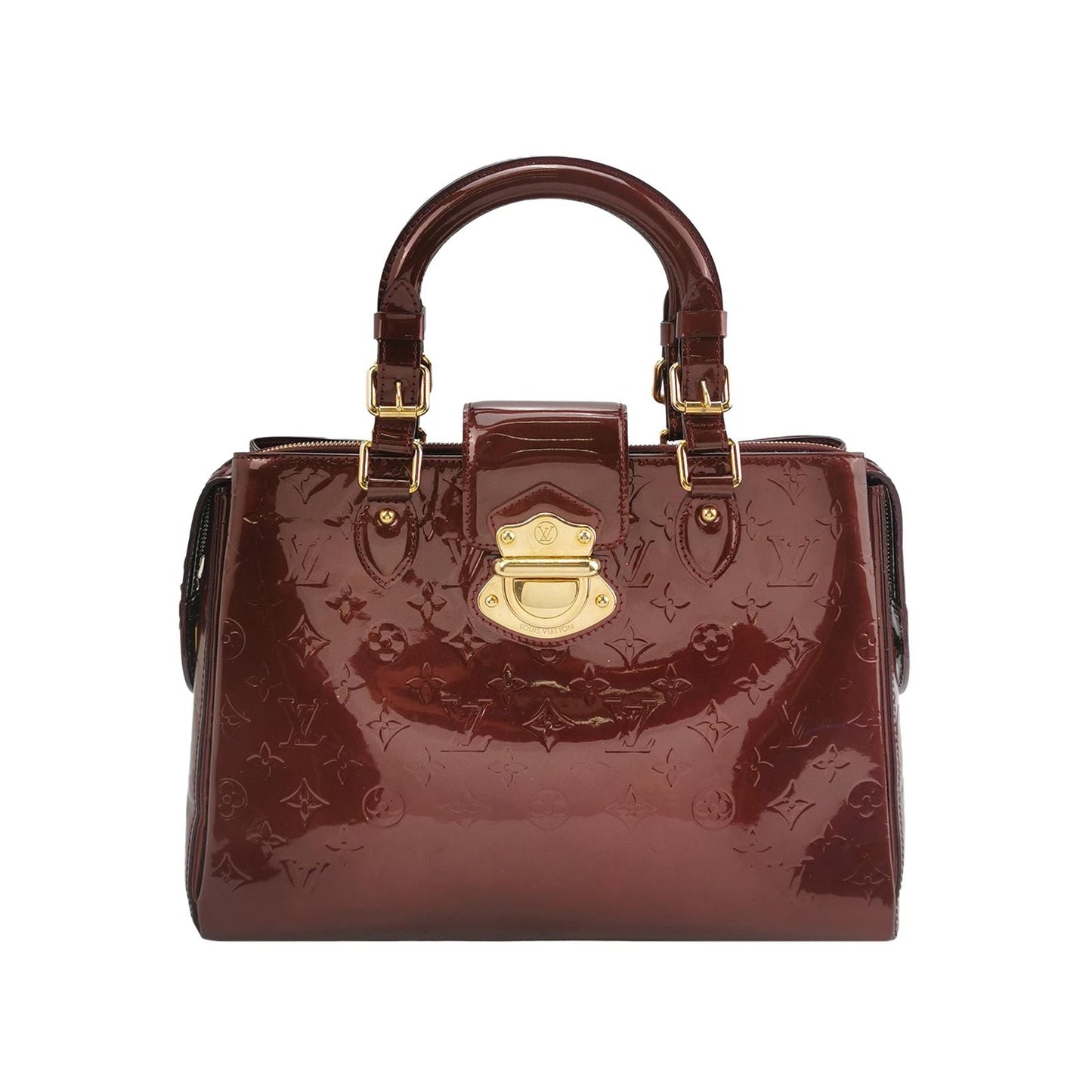 Louis Vuitton Melrose Avenue Patent Monogram Lock Handbag 24121478982257