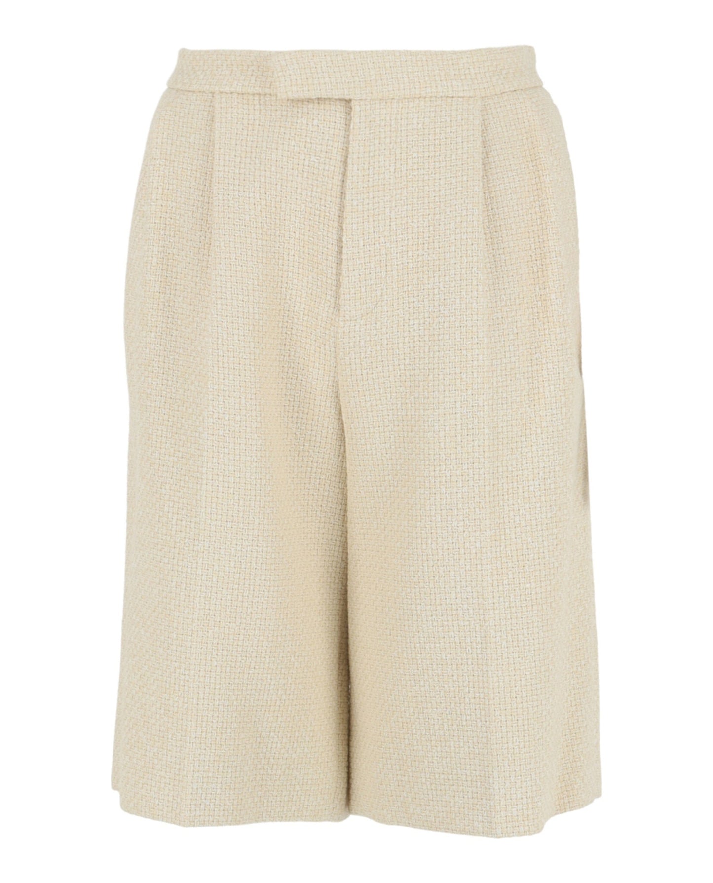 Gucci Womens High Rise Tweed Shorts