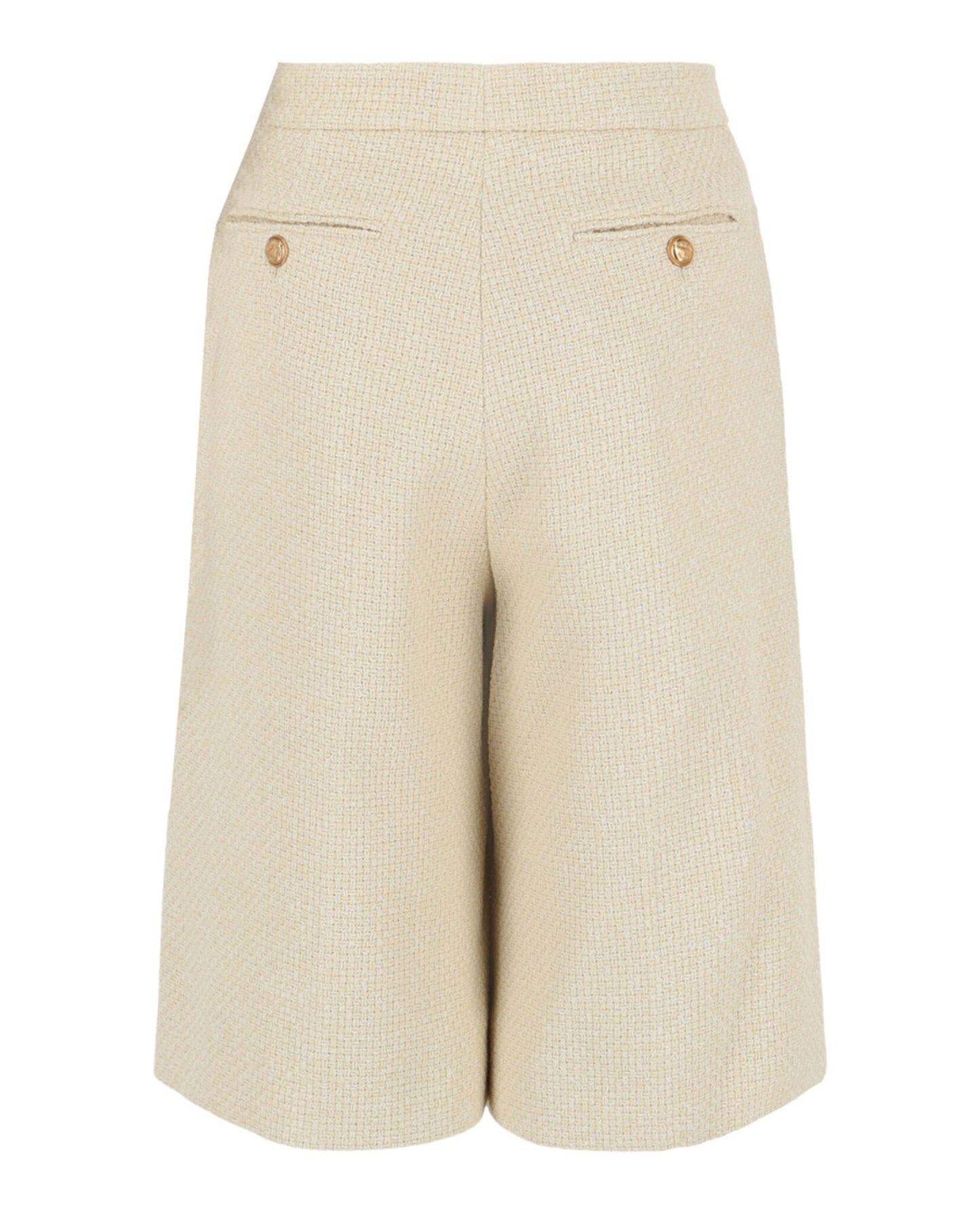 Gucci Womens High Rise Tweed Shorts