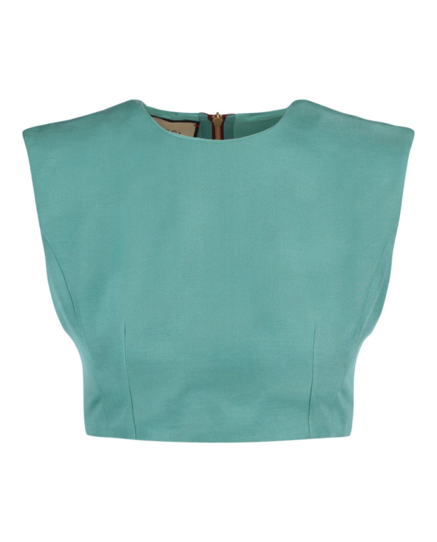 Gucci Womens Cropped Sleeveless Top