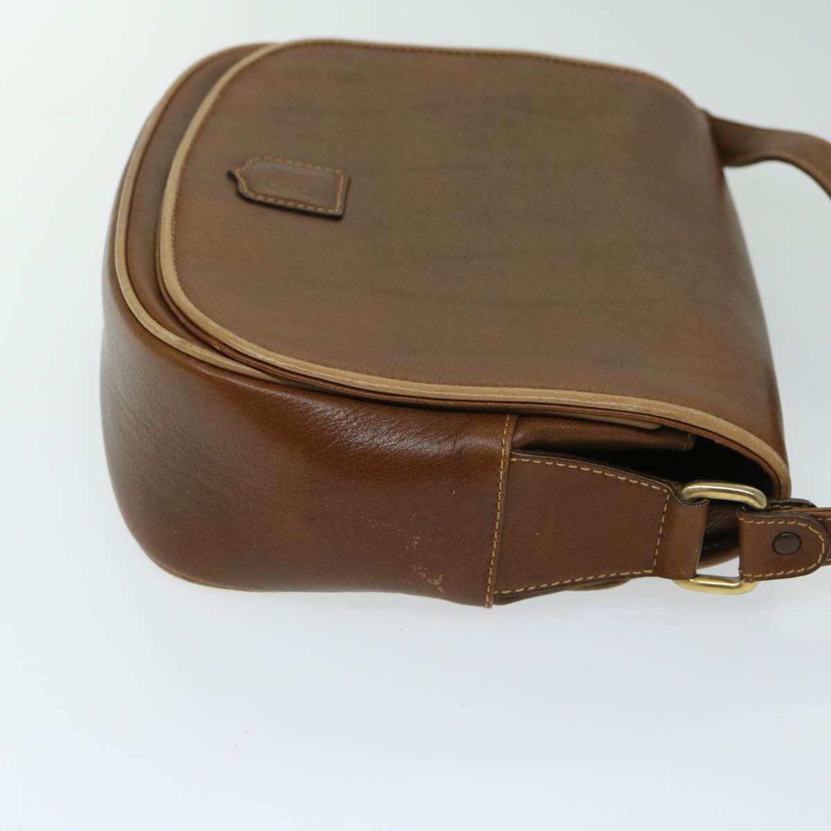 Luxury CELINE Shoulder Bag Leather Brown  68342