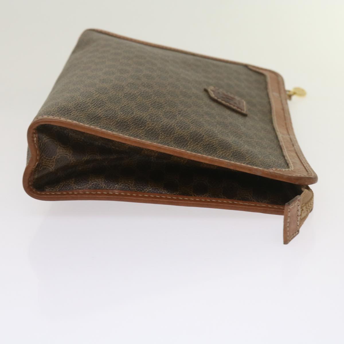 Luxury CELINE Macadam Canvas Clutch Bag PVC 4Set Brown Black 68347