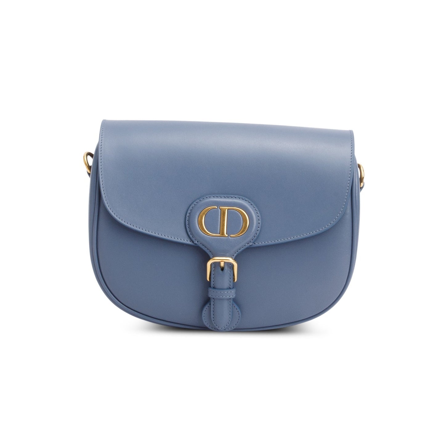 Christian Dior 2020 Blue Box Calfskin Medium Bobby Flap Bag