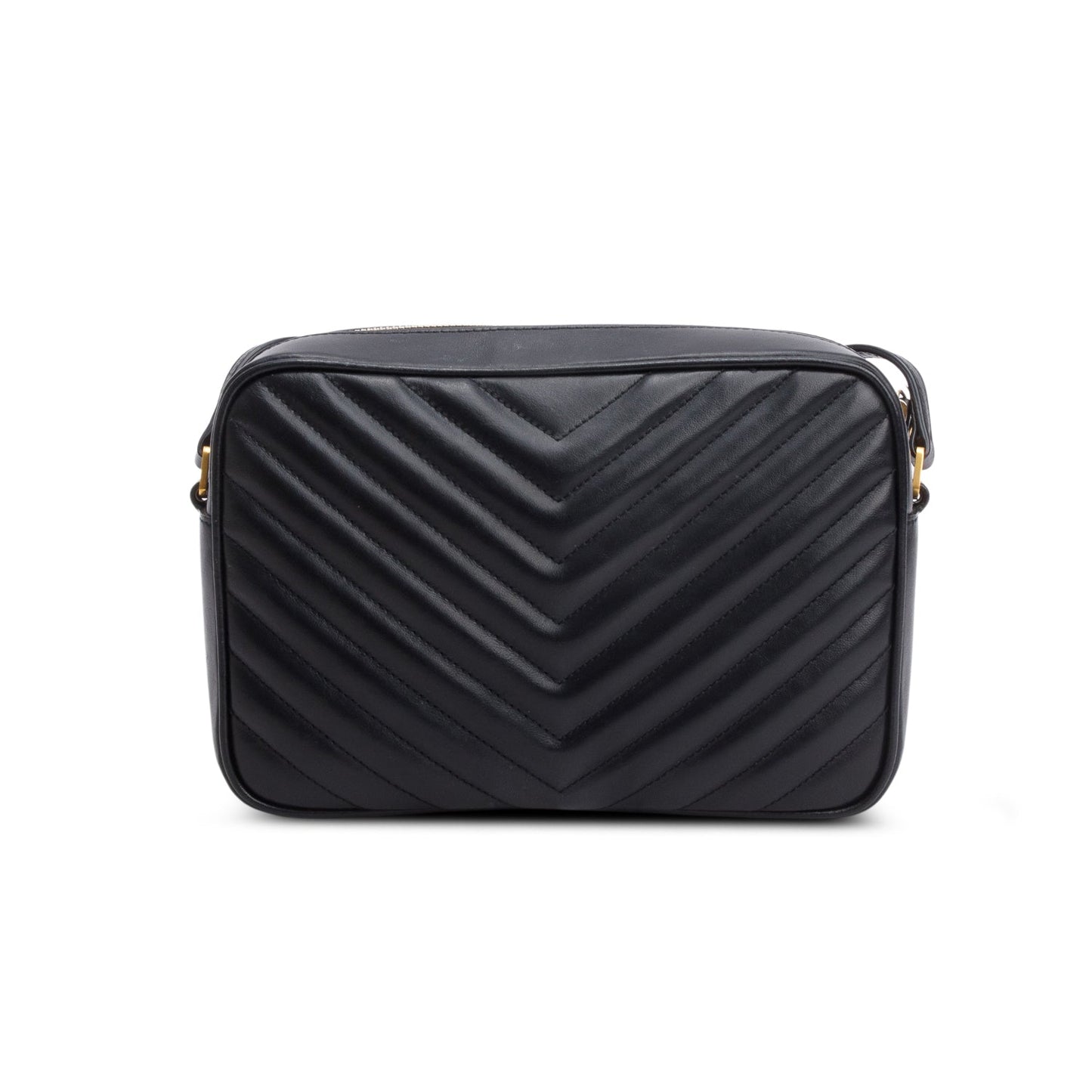 Saint Laurent 2020 Black Quilted Leather Lou Camera Bag
