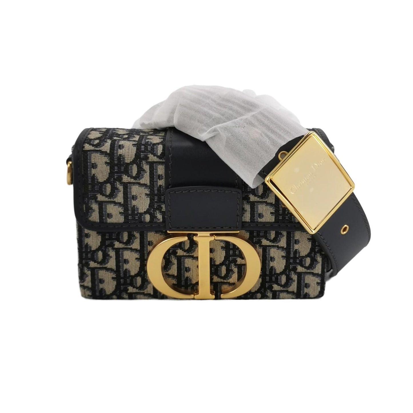 Dior 30Montaigne Mini Bag in Oblique Canvas and Calfskin with CD Logo 250518781198075