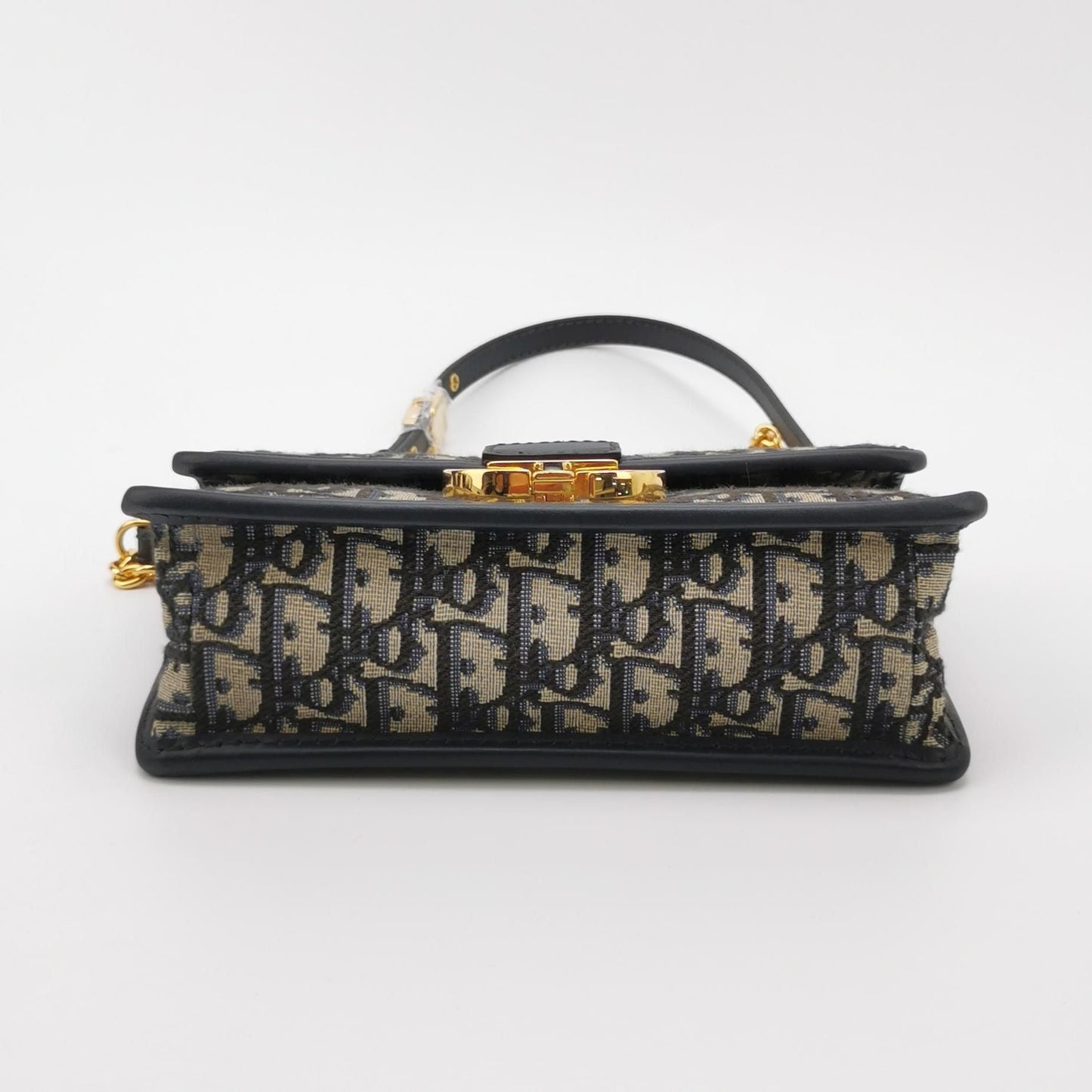 Dior 30Montaigne East-West Bag Leather Canvas Oblique Monogram CD Logo Shoulder Bag 067850700535