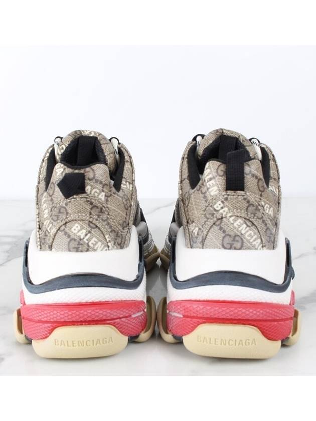 Luxury Balenciaga Trending 2026 Gucci Hacker Ebony Triple S Sneakers 36 230