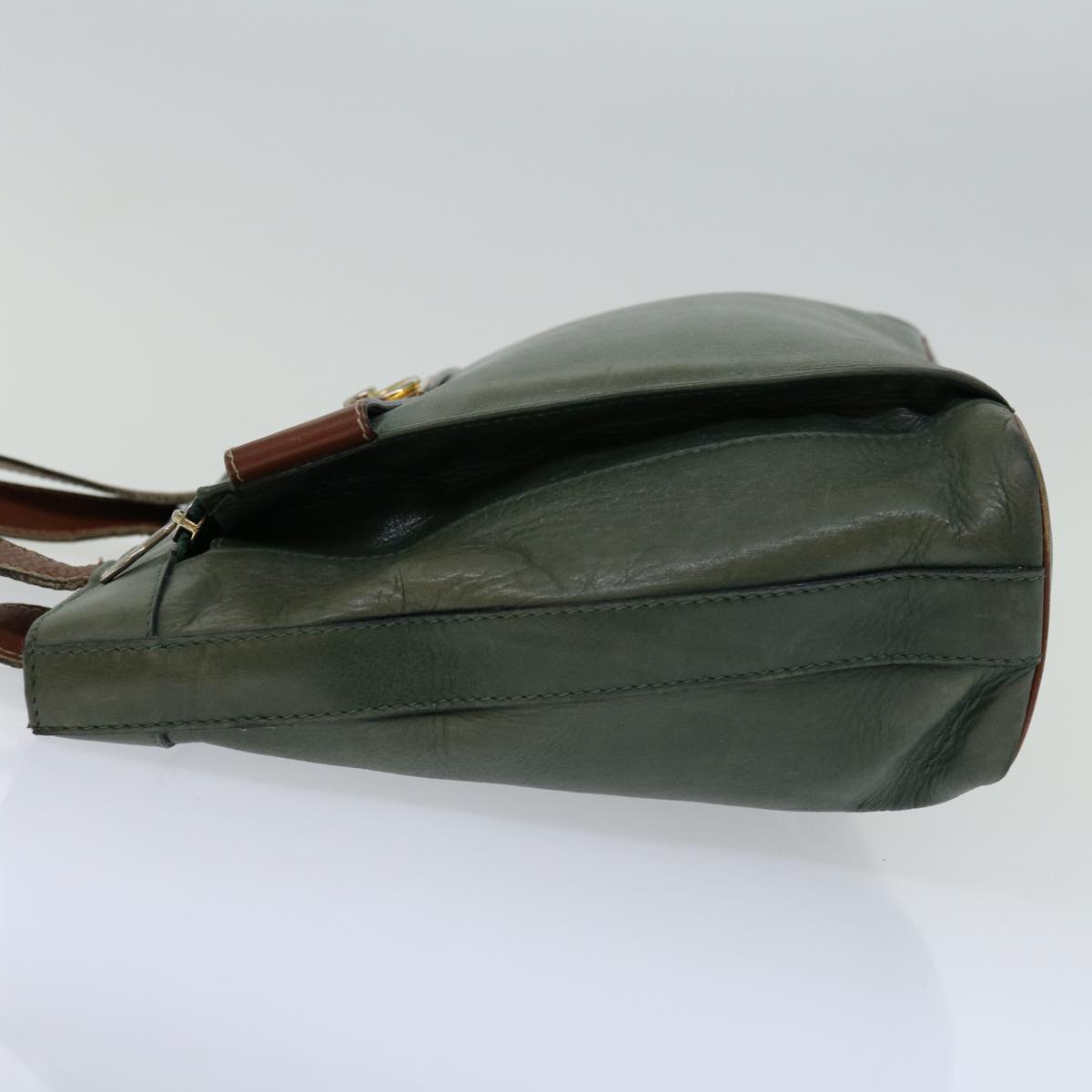 Luxury CELINE Tote Bag Leather Green  68605