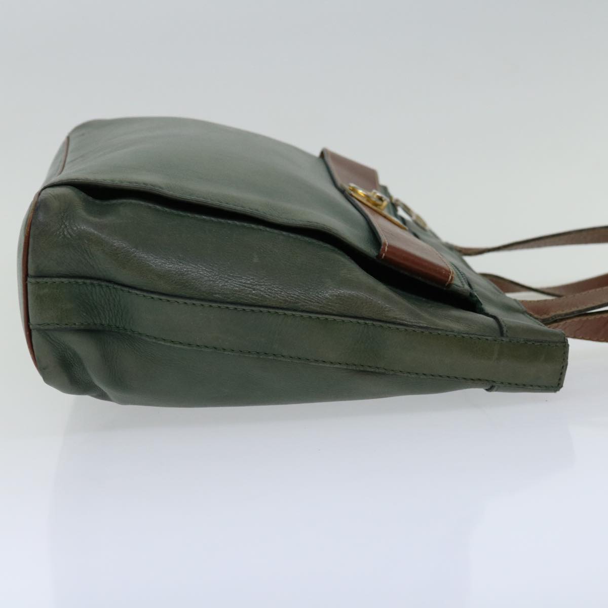 Luxury CELINE Tote Bag Leather Green  68605