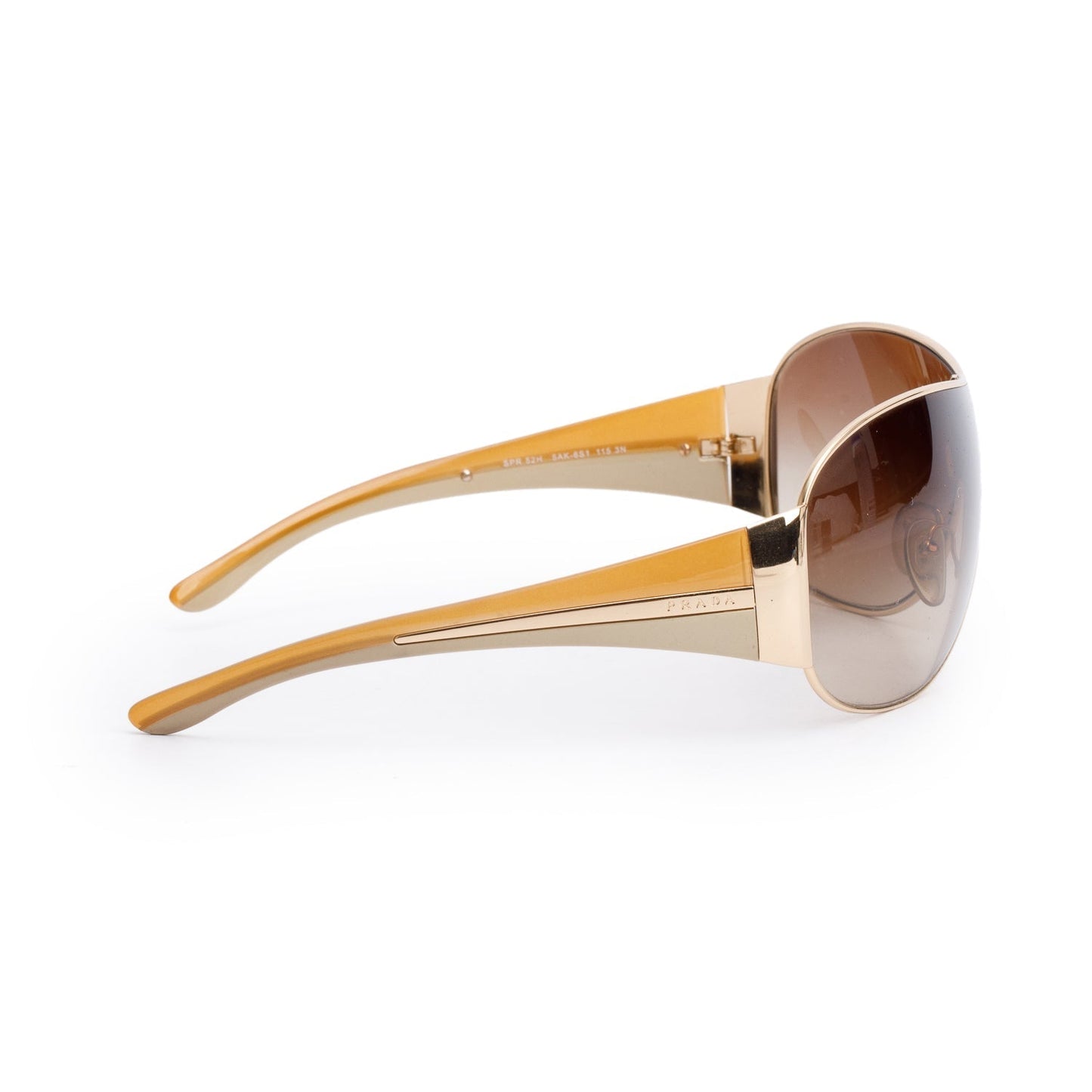 Prada SPR52H Brown Gradient Shied Sunglasses