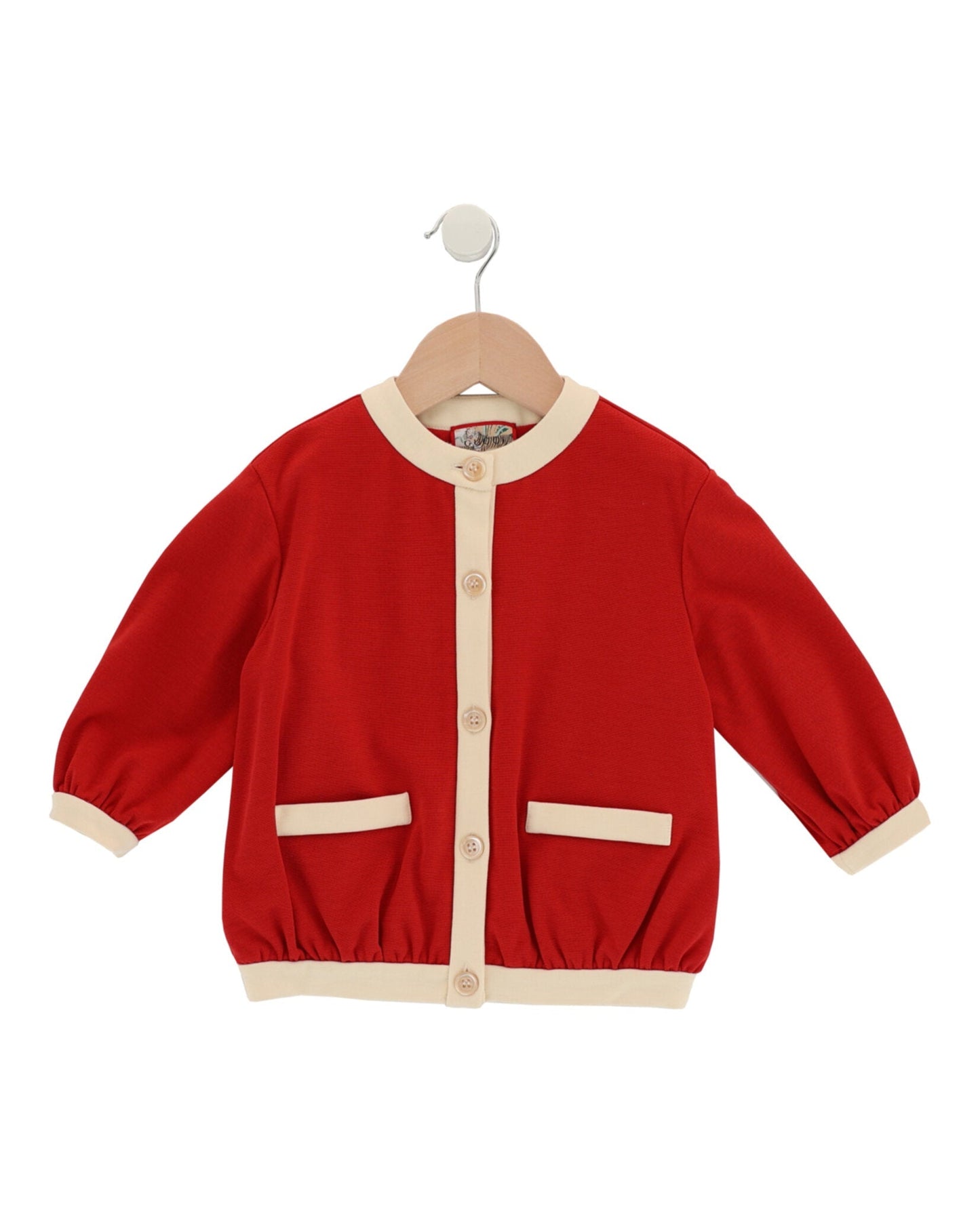 Gucci Girls Contrast Long Sleeve Knit Cardigan