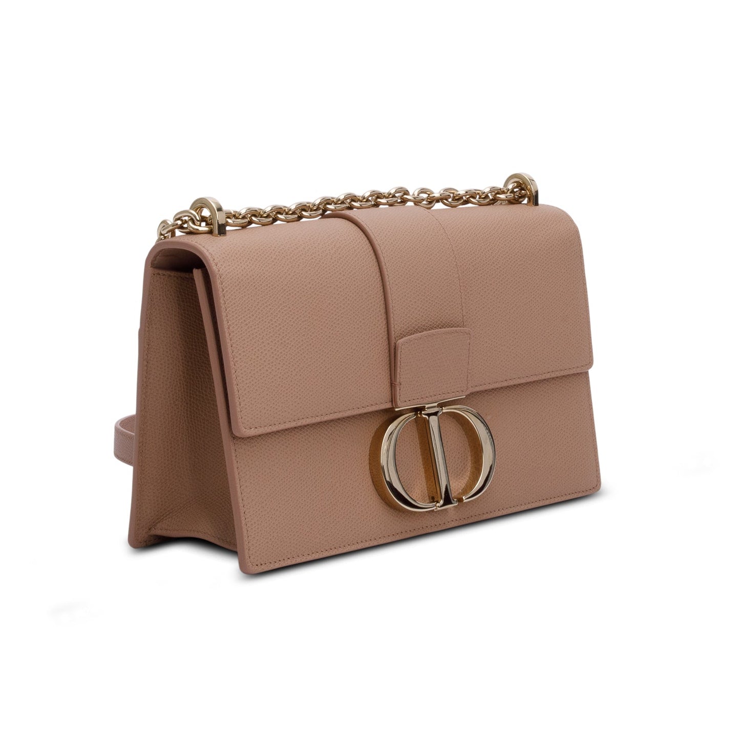 Christian Dior Pink Grained Calfskin 30 Montaigne Flap Bag