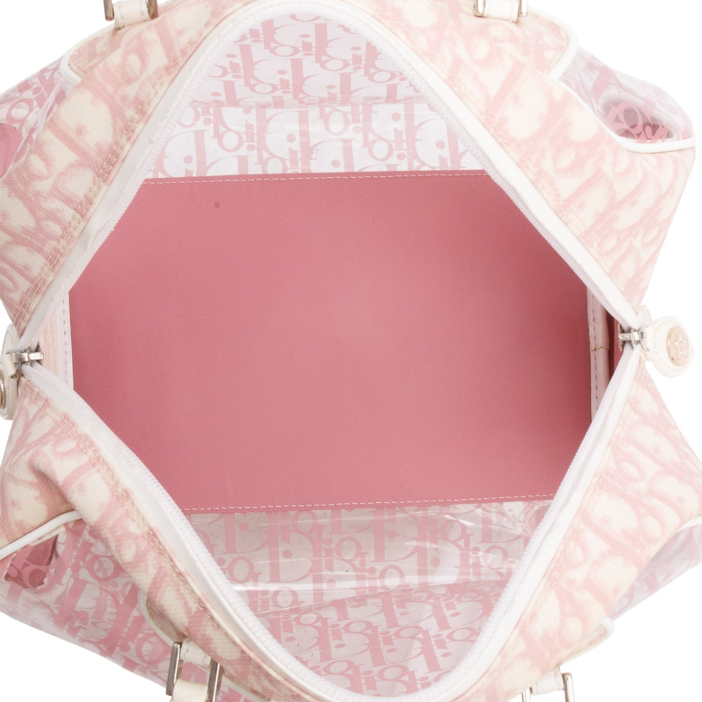Christian Dior Pink Vinyl Diorrissimo Girly Bowler Bag