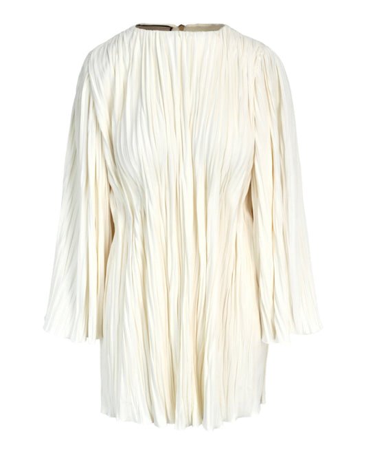 Gucci Womens Plisse Long Sleeve Dress