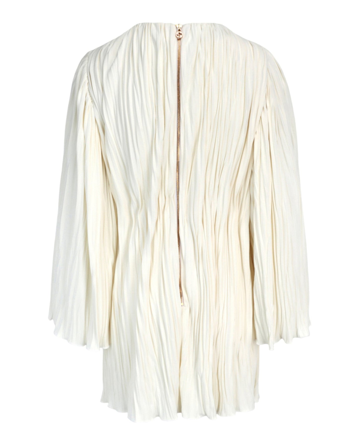 Gucci Womens Plisse Long Sleeve Dress