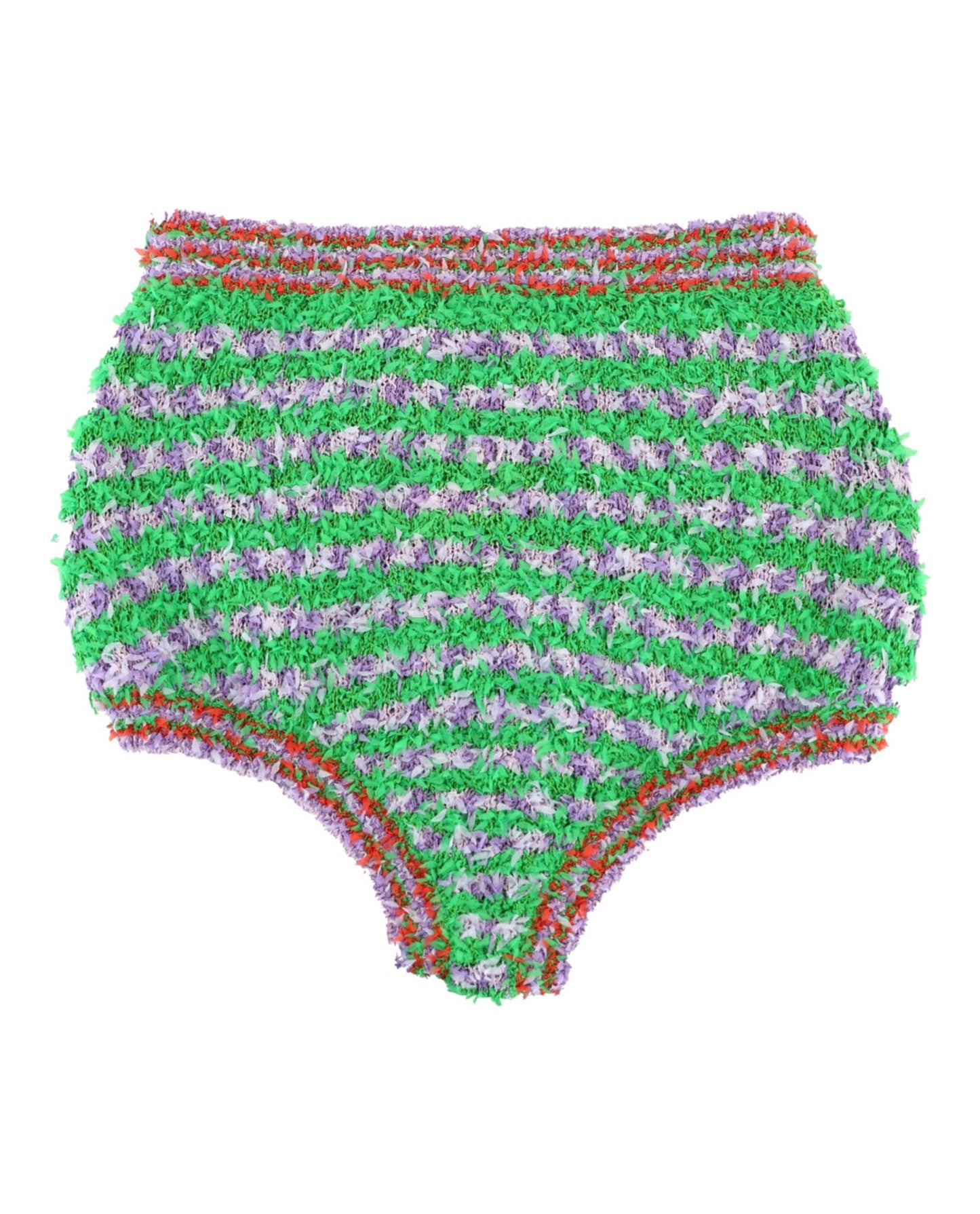 Gucci Womens Fuzzy Striped Briefs