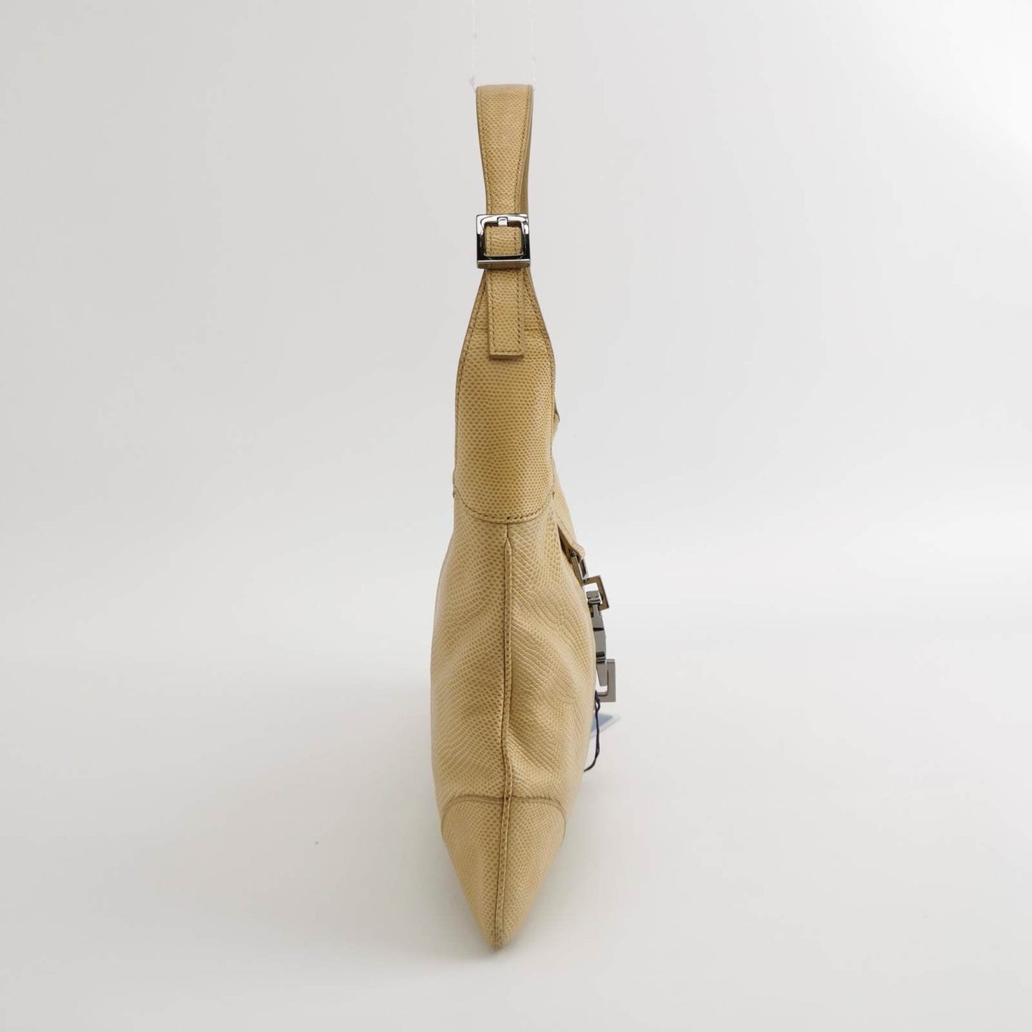 Gucci Jackie Vintage Yellow Gold Exotic Lizard-skin Leather Shoulder Bag
