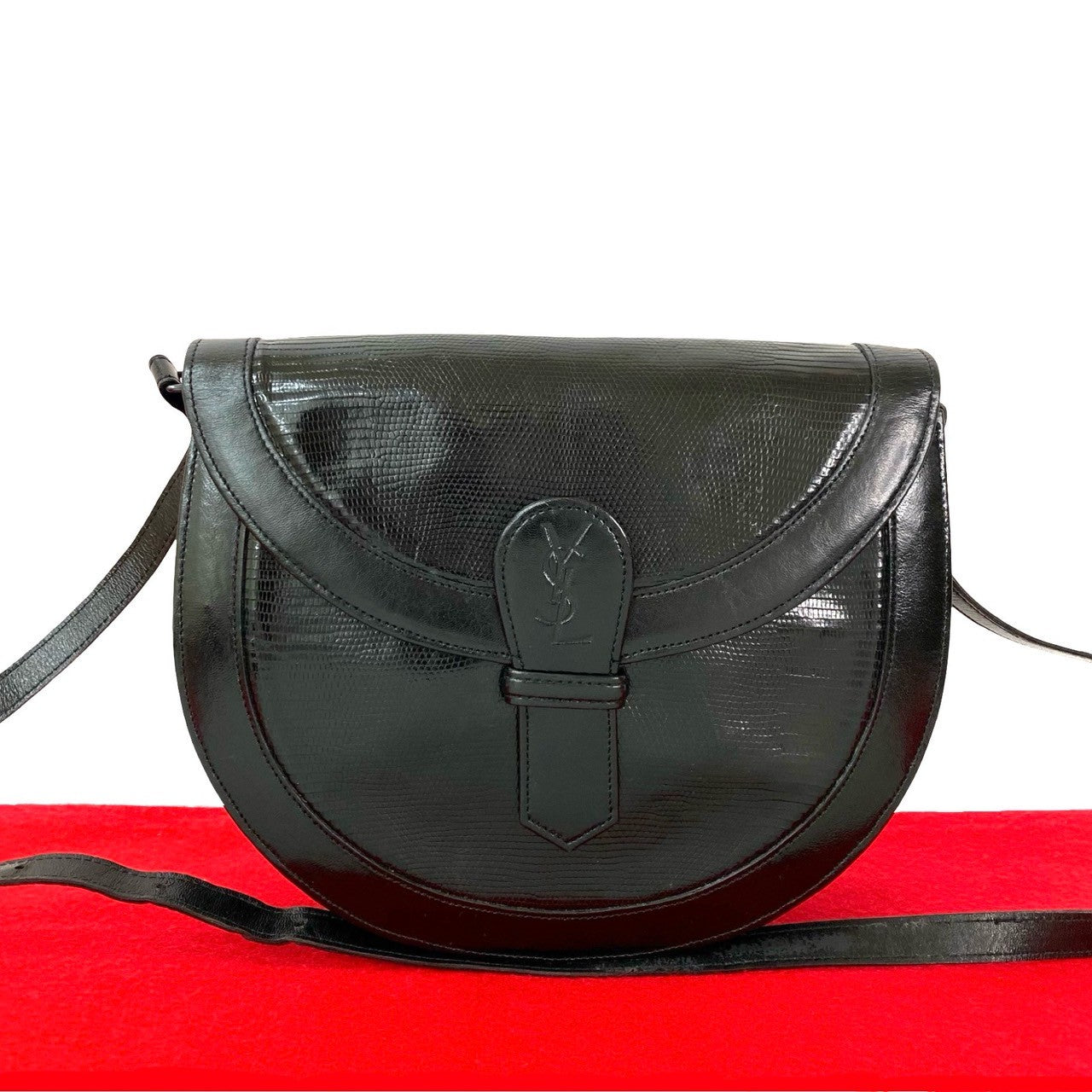YVES SAINT LAURENT Shoulder Bag leather black