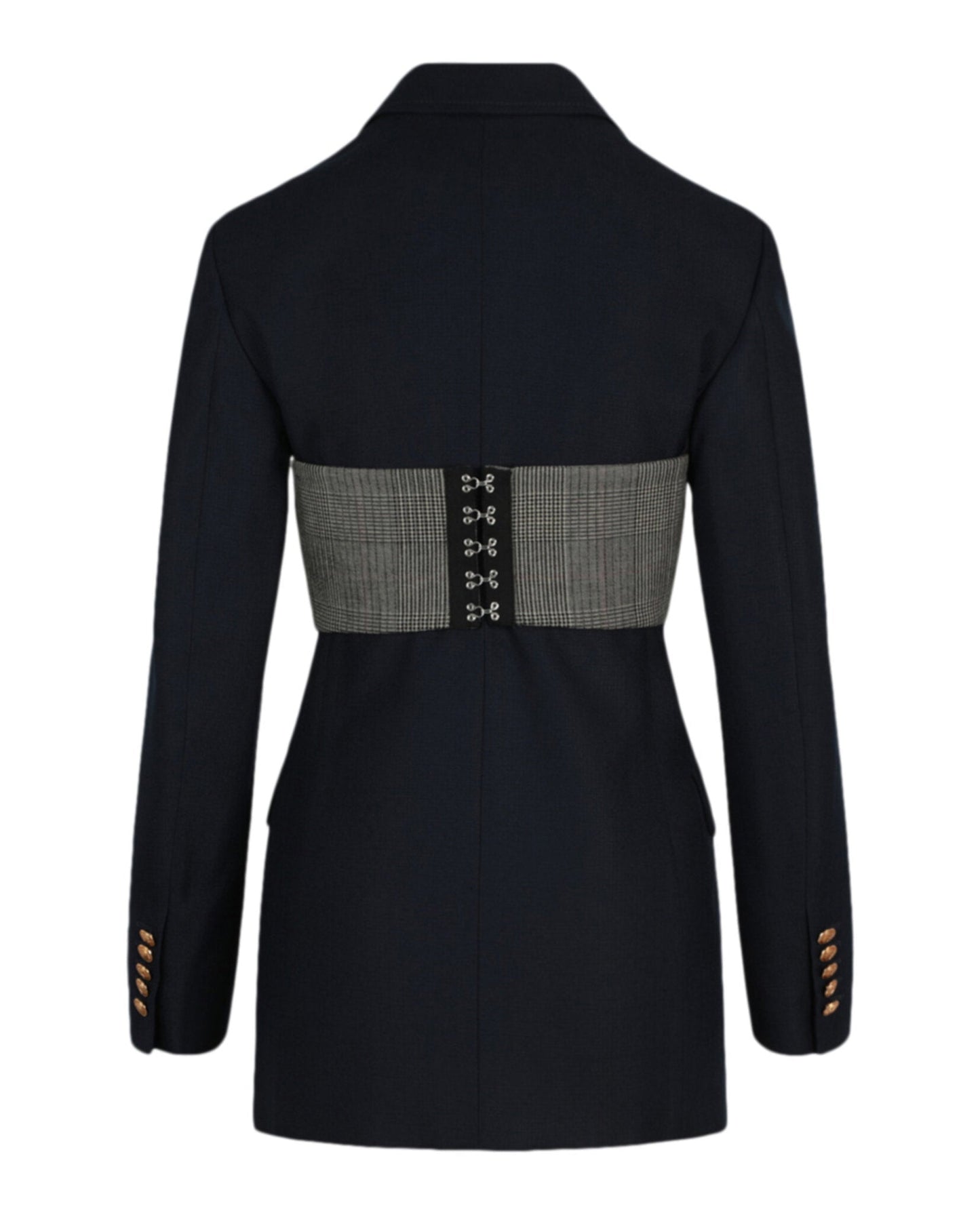 Gucci Womens Double Breasted Corset Blazer