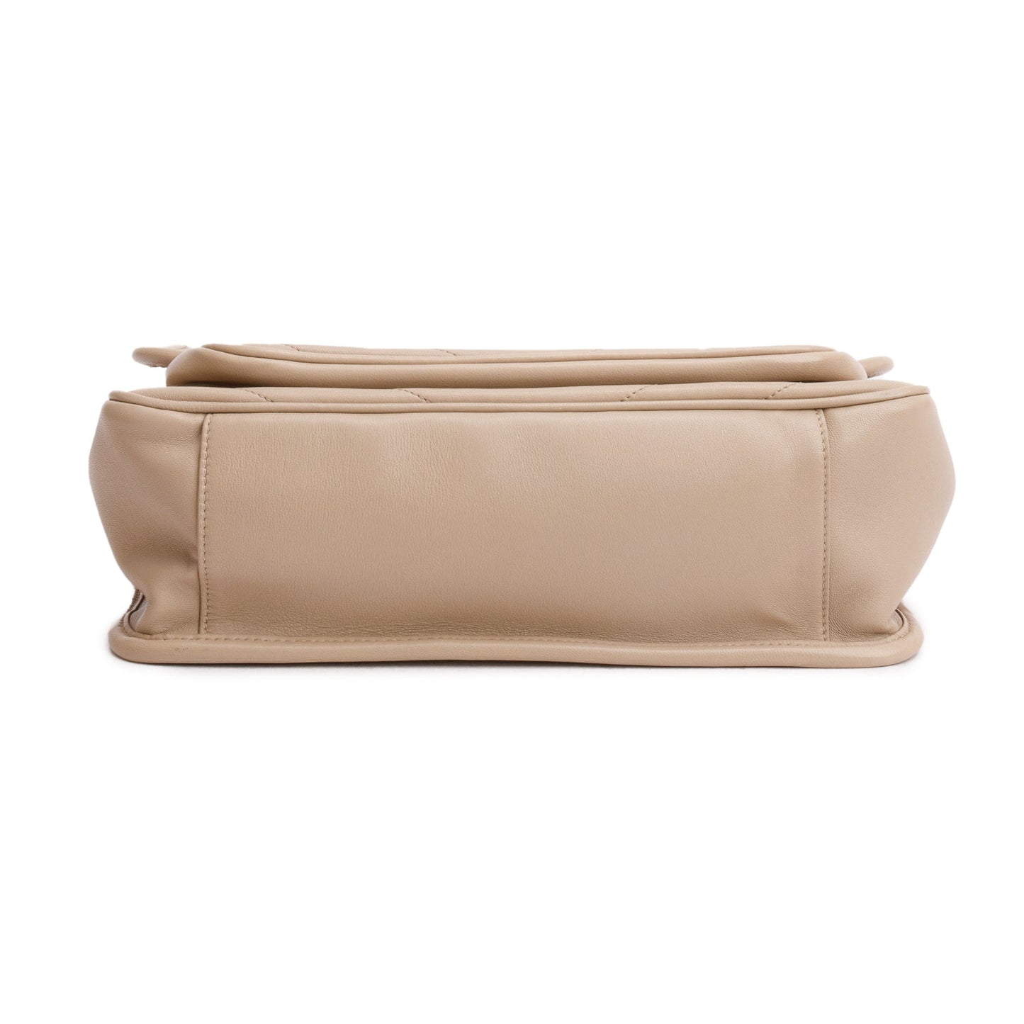 Saint Laurent 2020 Beige Lambskin Matelasse Monogram Medium Niki Chain Satchel