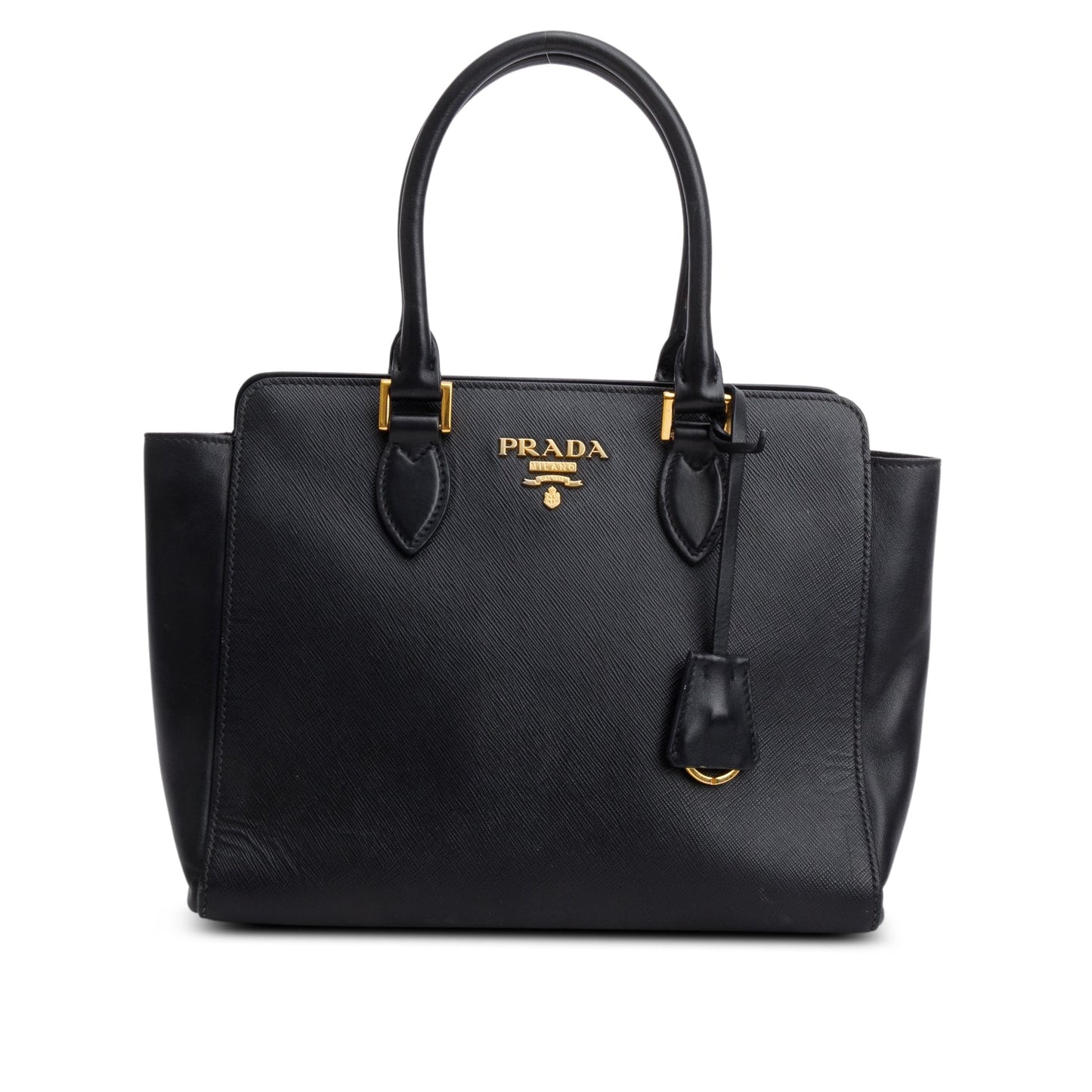 Prada Black Saffiano Soft Calf Leather Tote