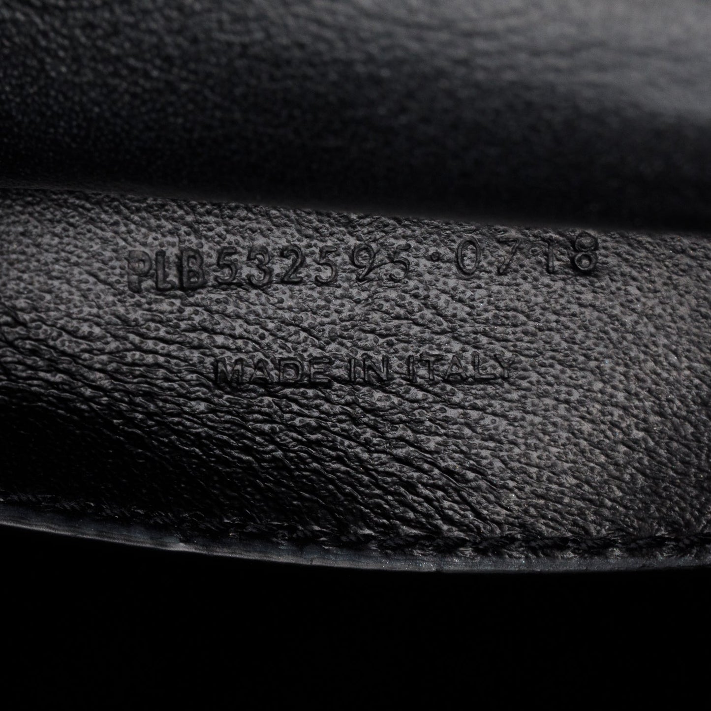 Saint Laurent Black Lambskin Matelasse Monogram Large Vicky Chain Bag