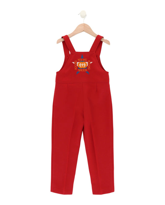 Gucci Boys Embroidered Logo Overalls