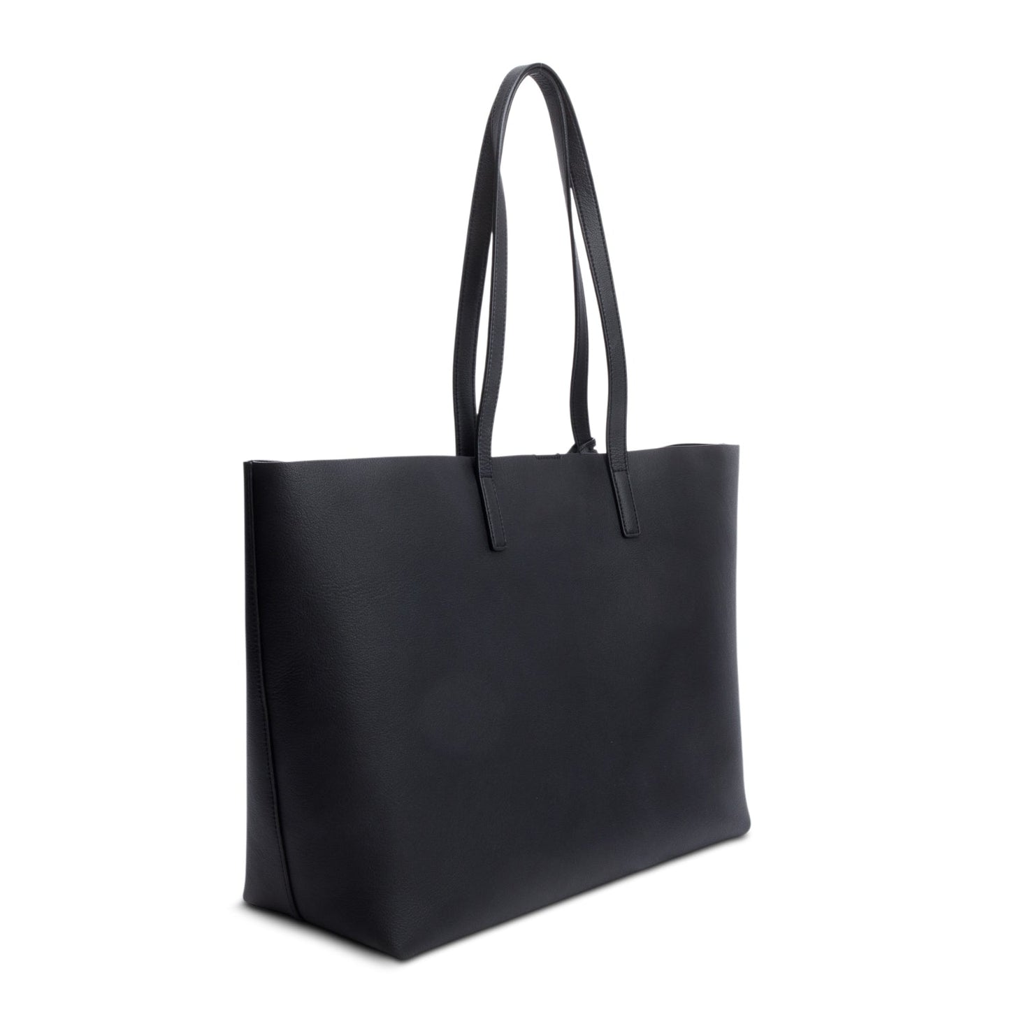 Saint Laurent 2024 Black Leather E/W Shopping Tote