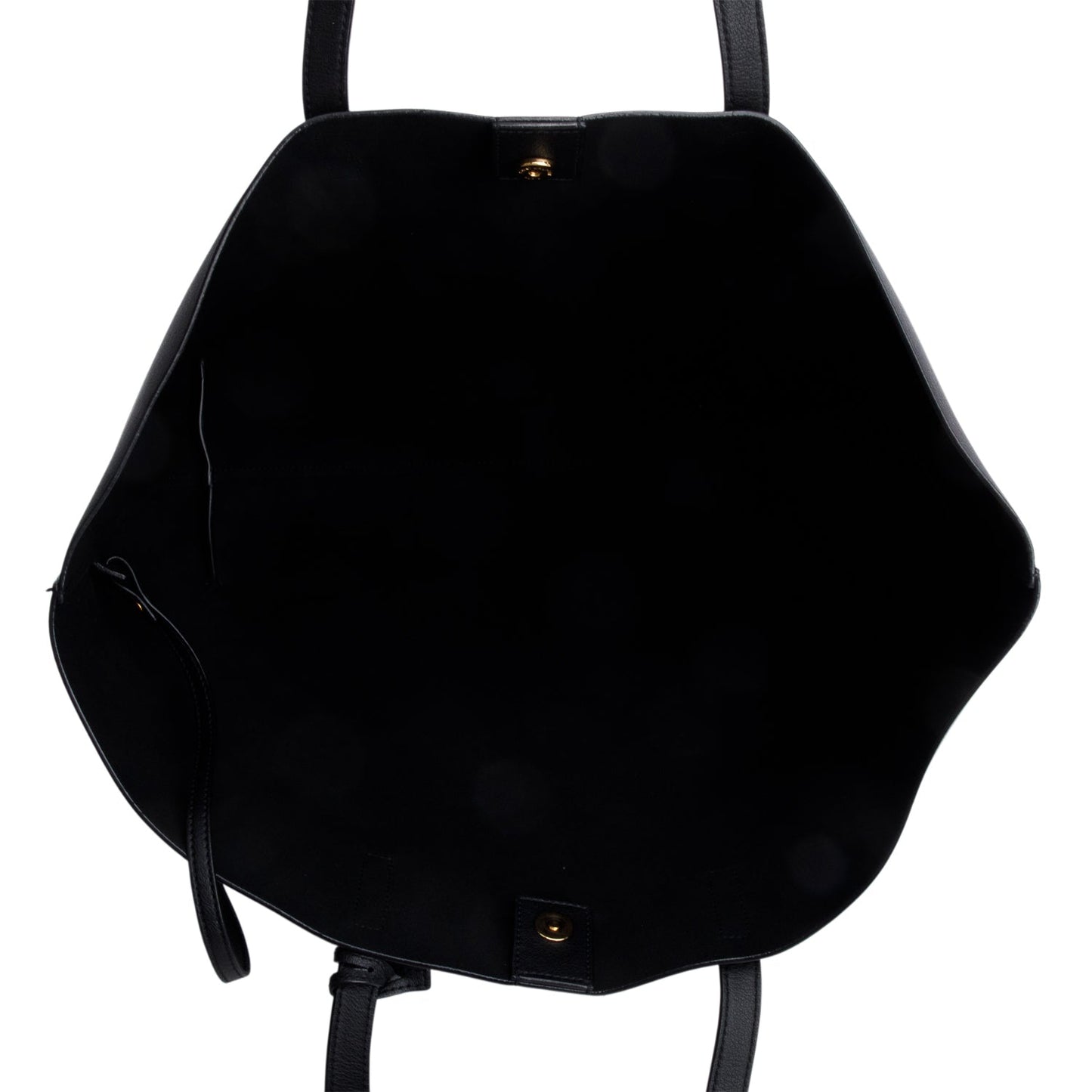 Saint Laurent 2024 Black Leather E/W Shopping Tote