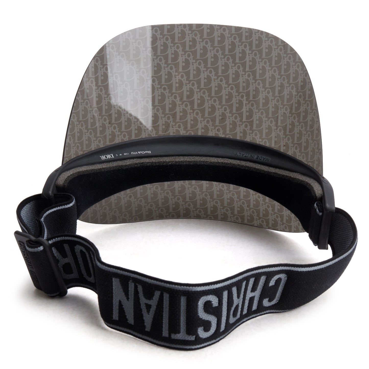 Christian Dior Black Oblique DiorClub V1U Visor