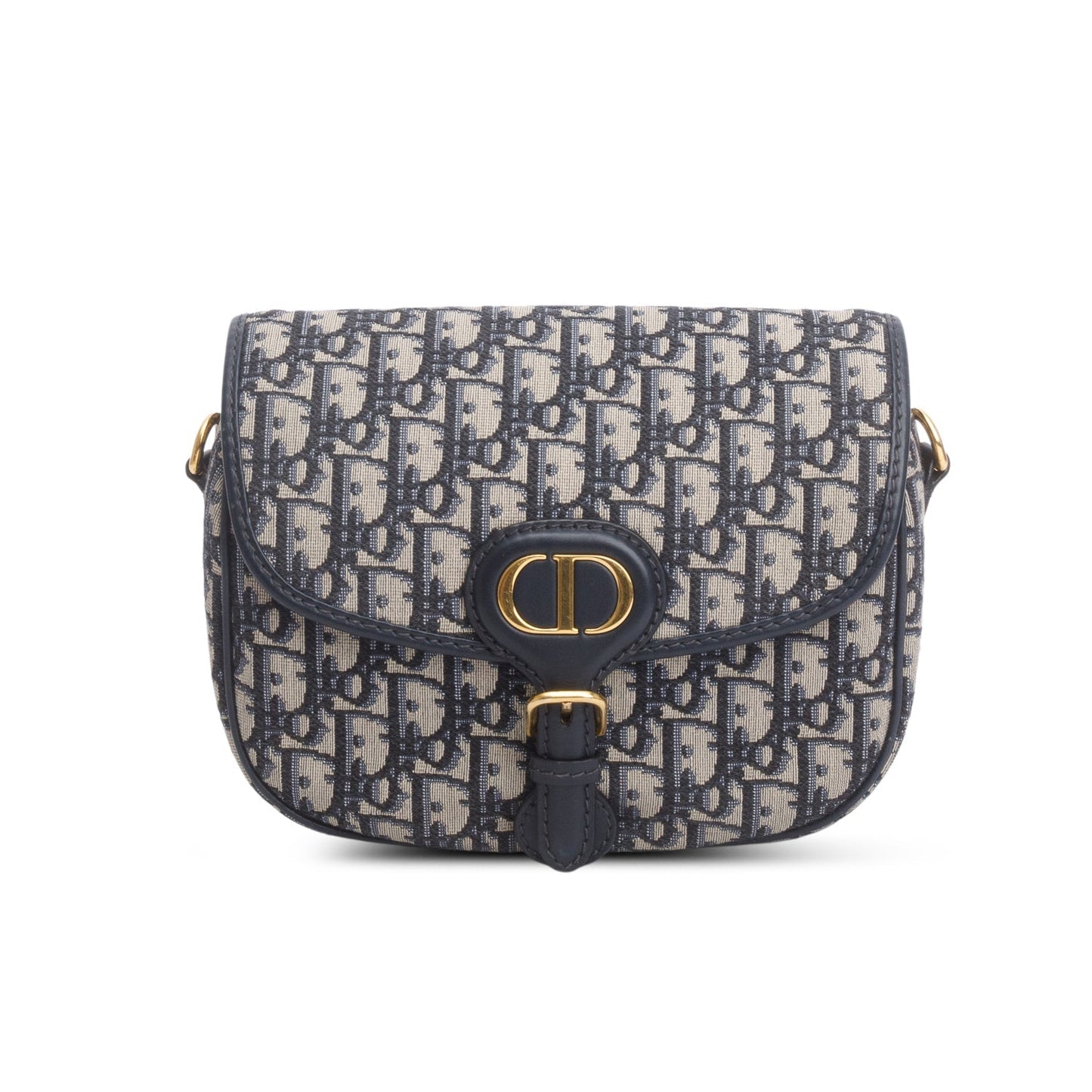 Christian Dior 2020 Blue Oblique Jacquard Medium Bobby Bag
